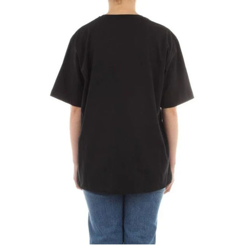 T-Shirt Donna W4F8783M3876 con stampa multicolor Nero LOVE MOSCHINO- Francavilla Moda